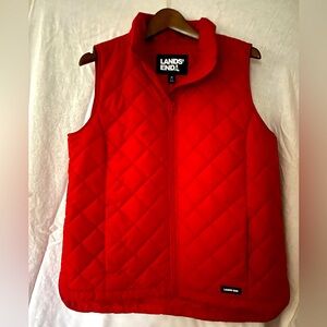 NWOT Lands’ End red vest size M